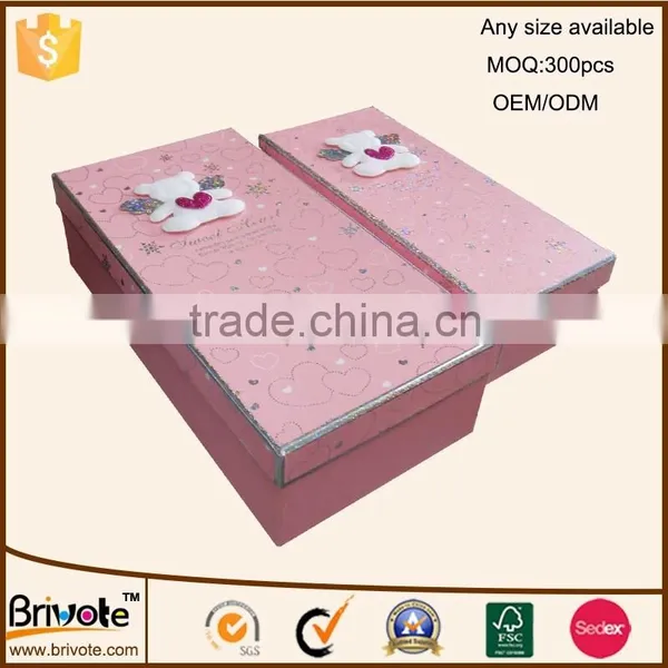 Hot Sale!Custom Printed Cardboard Baby Shoe Box Wholesale photo-3