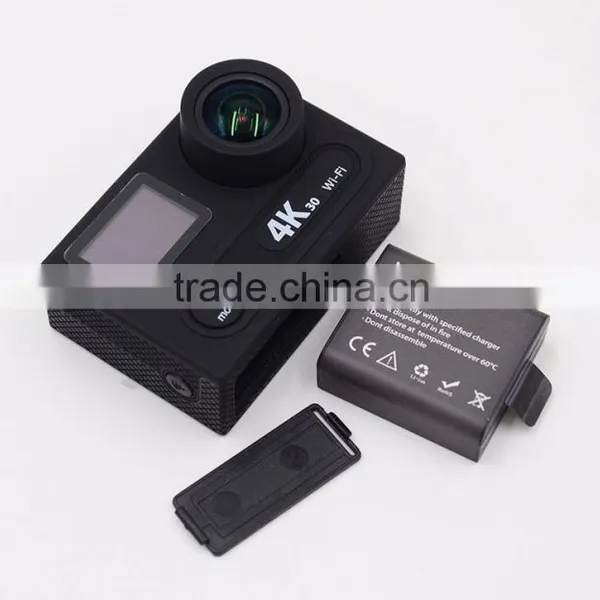 Be Unique !! Ausek Dual Lens 4K 30fps Wifi Sport Camera 2.4G Action Camera photo-2