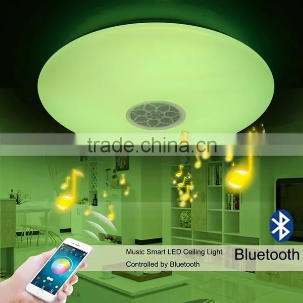 Dimmable 42W LED Ceiling Light With Built-in Bluetooth Speaker Brightness Music Lamp 1760LM AC220V APP Control Quality Choice photo-4