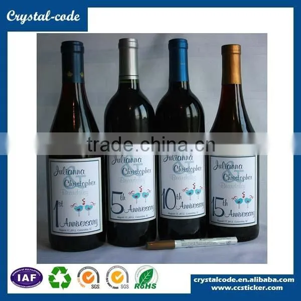 Hot Stamped Printing Logo Adhesive Paper Wine Label photo-5