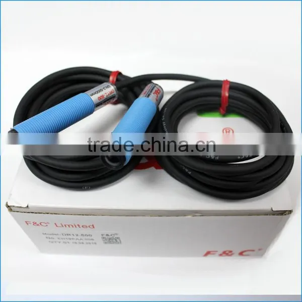 5M Detection 12-24V dc M12 Tubular Diffuse Reflective Photoelectric Sensor With CE photo-3