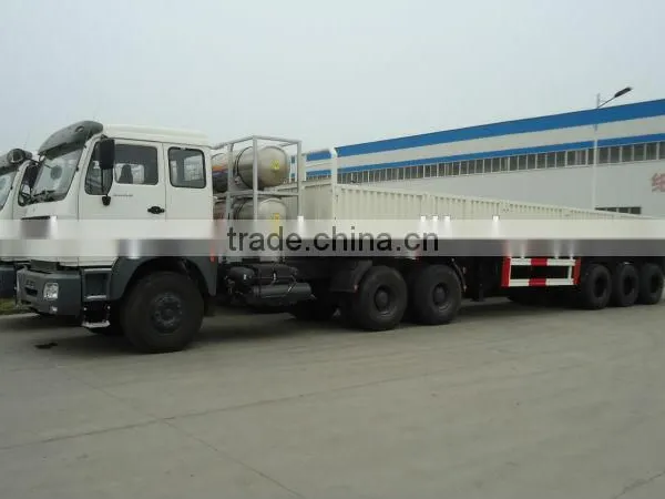 Light-duty Light-duty Tri-axle 60T Side Wall Semi Trailer for Sale photo-3