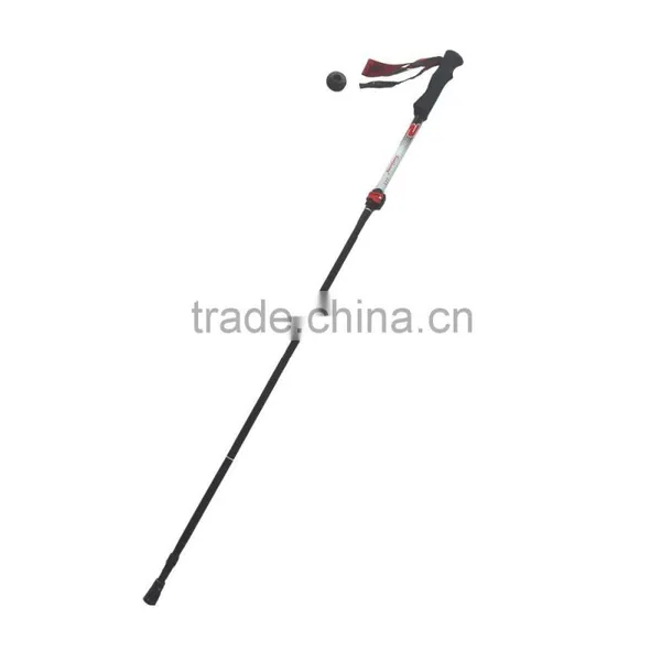 5 Sections Alumium7075 Telescopic Adjustable Hiking Trekking Pole Nordic Folding Walking Stick photo-2