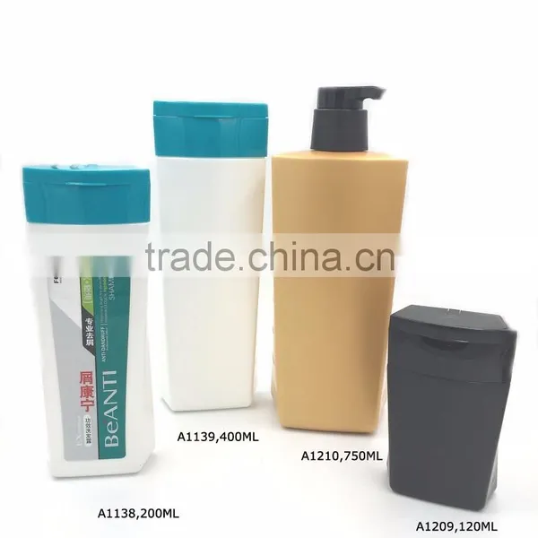 200ml Black Square Shampoo Bottle photo-3