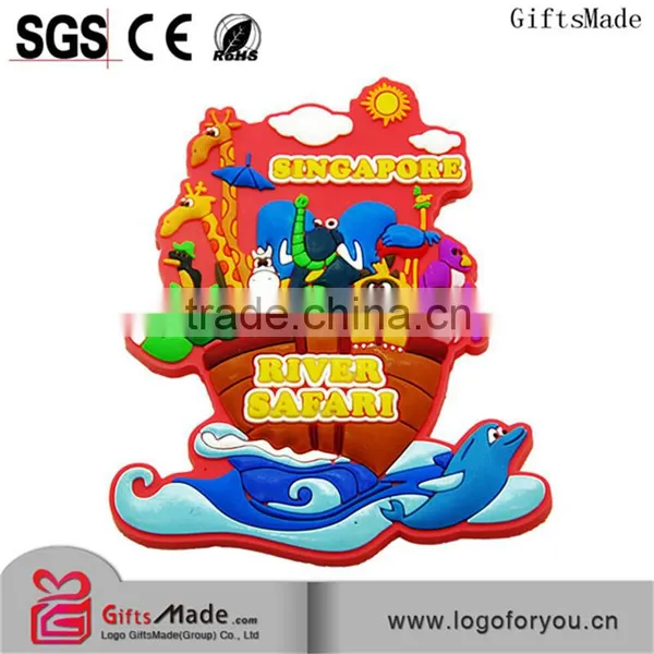 Canada or Shanghai Souvenir Soft Pvc Fridge Magnets photo-6