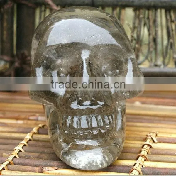 Different Size Semi-precious Gmestone Rock Crystal/clear Quartz Skulls Carving