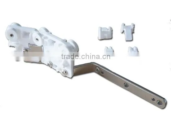 Aluminum alloy material and vertical opening parttern curtain track tuning pulley accessories