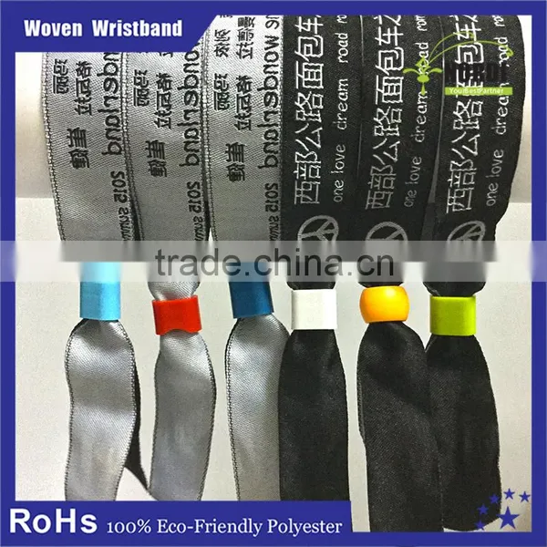 Single Time Using Custom Festival Woven Fabric Wristband for Event/Bracelet/Wristband Strap photo-6