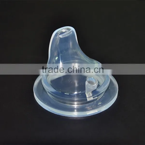 Silicone Baby Breastlike Shape Flat Silicone Nipple For Drinking photo-4