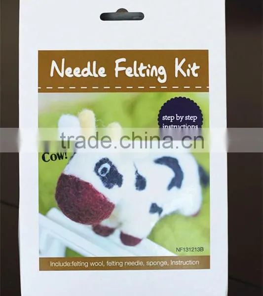 DIY Cow Wool Felting Craft Kit