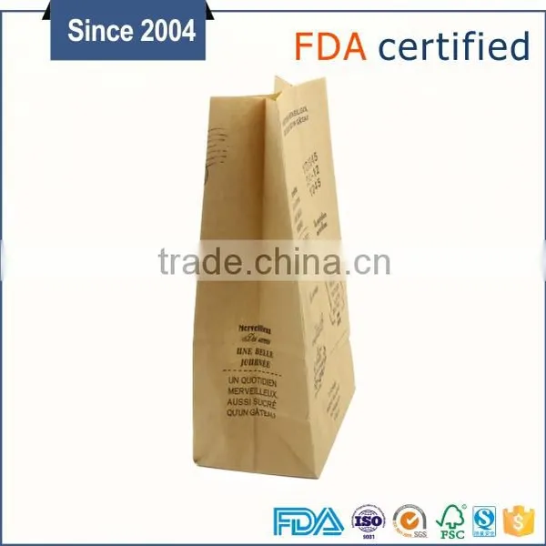 Kraft Bakery Paper Bag,flat Bottom Bread Paper Bags photo-5