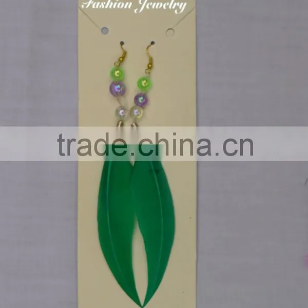 The Elegant Beautiful Feather Eardrop photo-2