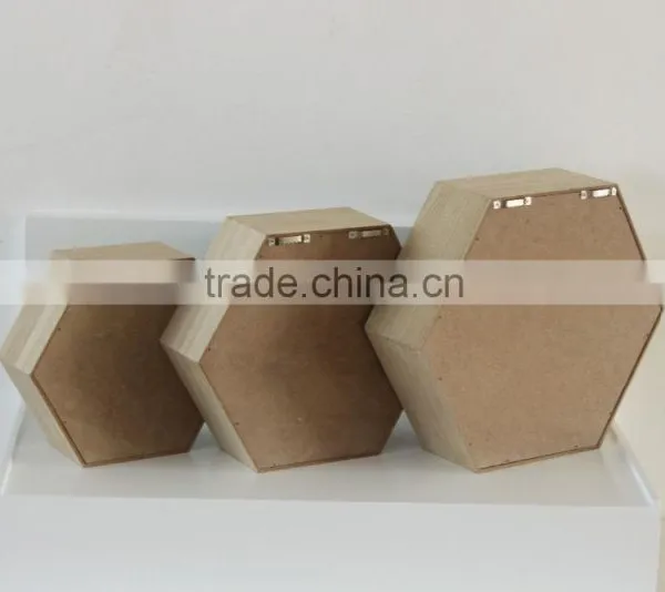 Green Hexagon Wooden Tray photo-2
