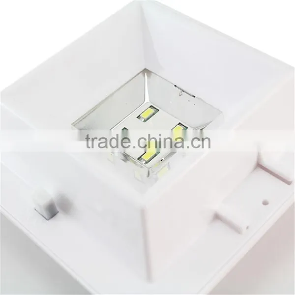SL-4LFL 4led White Square IP65 PIR Sensor Solar Light for Garden photo-2
