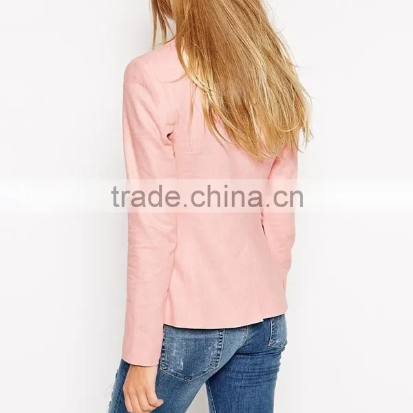 Wholesale Business Suits Lady Formal Fashion New Pink Office Work Blazer Woman photo-4