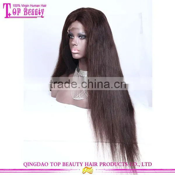 Unprocessed Brazilian Virgin Human Hair Wigs 28 Inch Straight Long Glueless Lace Front Wig photo-3