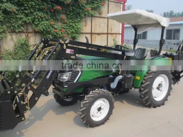 High Performance Small Tractor With Front Loader and 3 Point Hitch Backhoe photo-3