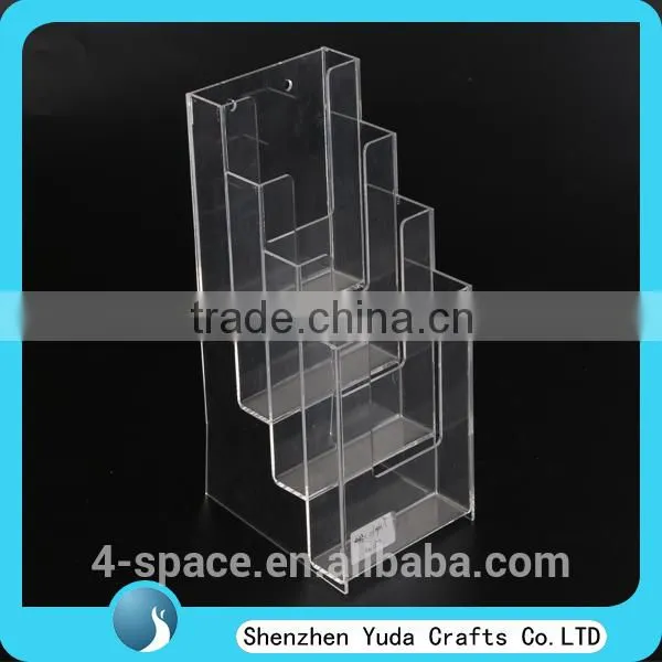 Best Selling Clear Acrylic Multistep Custom Restaurant Holder for Advertising Brochure photo-5
