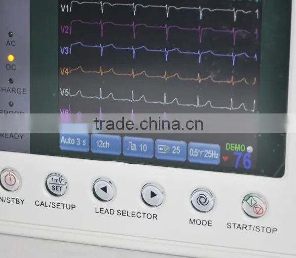 Digital 3-channel Color Electrocardiograph Portable ECG EKG Machine photo-2