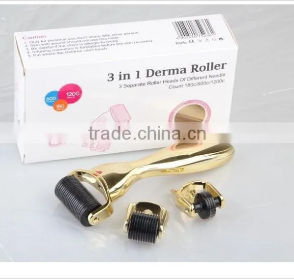 2015 Hottest Type 180+600+1200 Needle 3 in 1 Dermaroller Therapy System photo-2