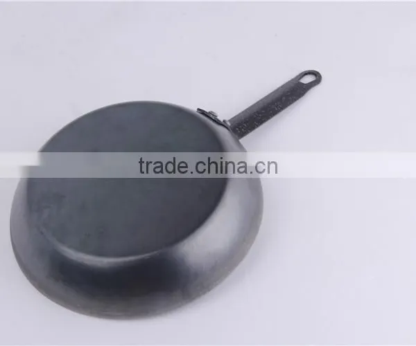 High Quality Carbon Steel Frying Pan With Steel Handle photo-6