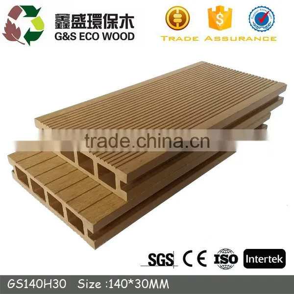 Eco-friendly Terrace Composite Solid Decking Swimming Pool Anti-slip Wpc Decking photo-4