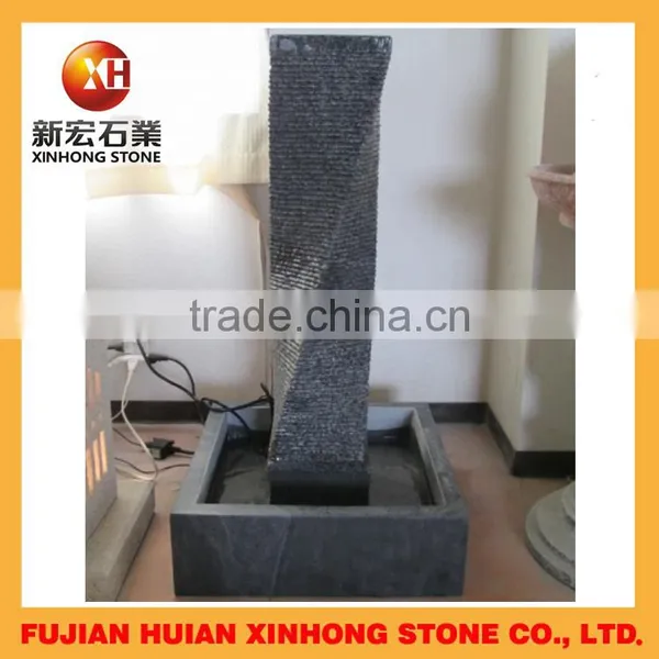 Natural Antiqued Small Garden Stone Water Fountain photo-6