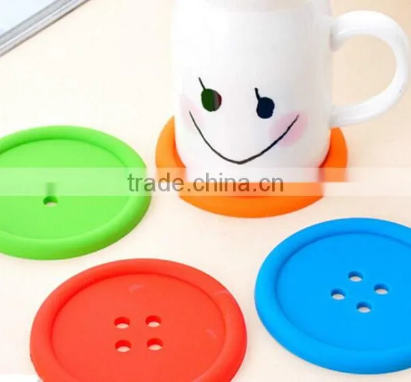 Silicone Fastener Coaster,fastener Cup Coaster for Home photo-2