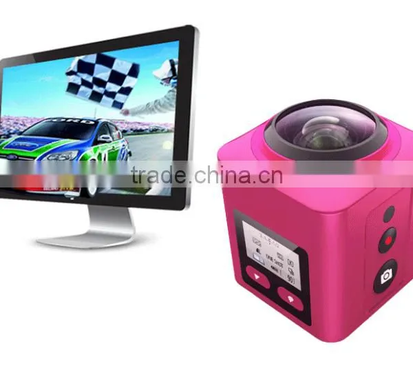 2016 New Unique Design HD Cube Mini 360 Degree Full View Sports Camera Wifi Mini Camera Waterproof 1080P Sports Camera photo-2