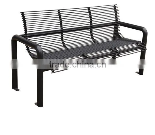 Street Outdoor Steel Seating Bench photo-3
