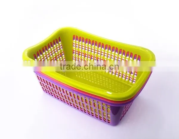 Promotional Plastic Large Size Kitchen Basket Fruit Vegetable Sieve Storage Basket Dropping Water photo-4