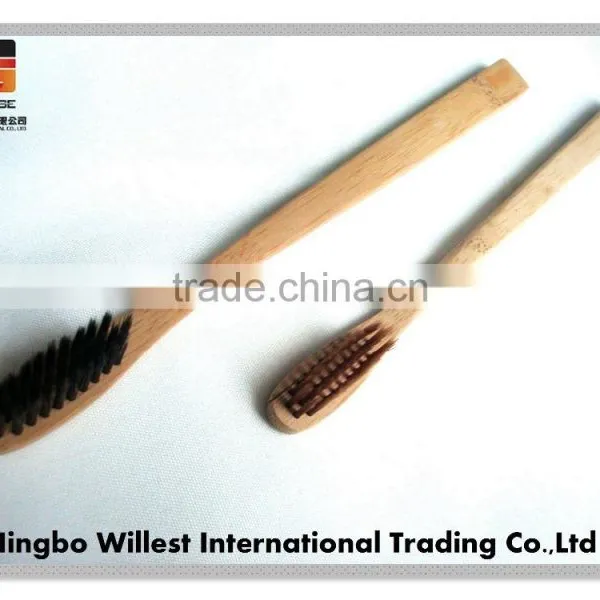 TOOTHBRUSH With Different Shape Bamboo Handle photo-5