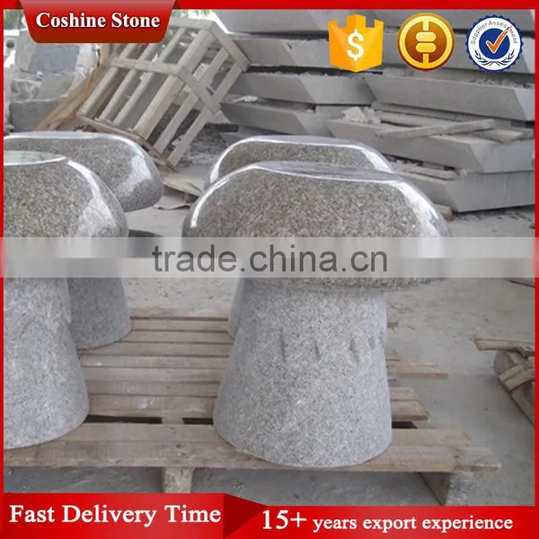 China Red Granite Garden Stone Bench Cheap Price photo-4