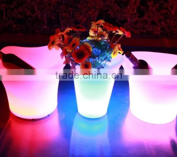 Led Lighted Planter Pots, Outdoor Led Planter, Led Plastic Flower Pot photo-4