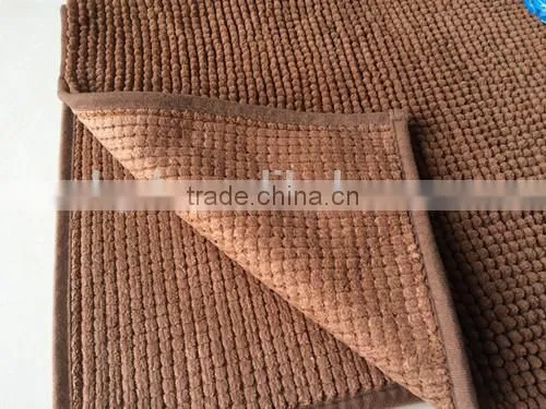 2016 Customized Chenille Bath Mat Anti Slip Bath Mat Non-slip Bathroom Floor Mat photo-2
