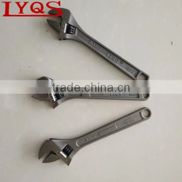 10" Carbon Steel Drop Forged Adjustable Wrench Spanner photo-3