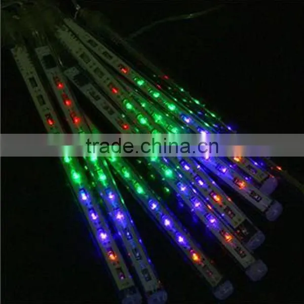 2016 New Arrival 50CM 240LED Meteor Shower Rain Tube Christmas Light Wedding Party Garden Xmas String Outdoor Holiday Lighting photo-3