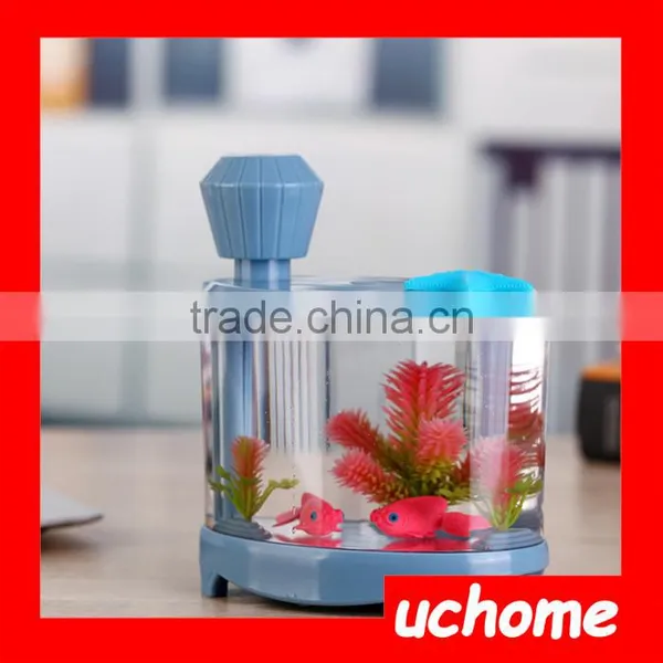 UCHOME Creative Desktop Micro Landscape Aquarium Lighting Household USB Ultrasonic Atomizing Air Humidifier photo-5