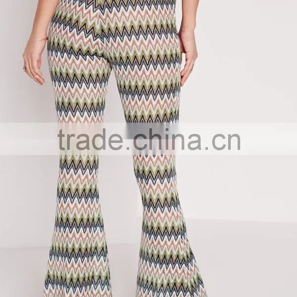 Bangkok Style Lady Wave Effect Skinny Flare Pants OEM Service photo-5