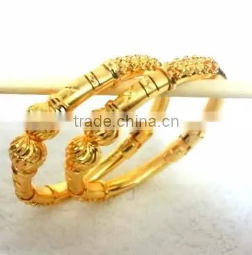 Stylish Micro Gold Plated Kadas, Wholesale Fancy Indian Kada Bangles photo-3