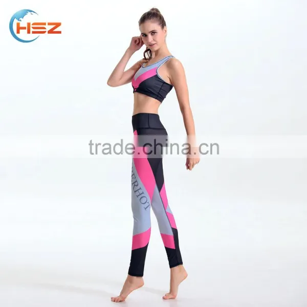 HSZ-YD46007 Custom Long Sew Sassy Icing Legging Yoga Leggings For Women Sexy Honeymoon Dresses Image Solid Yoga Wear Wholesale photo-3