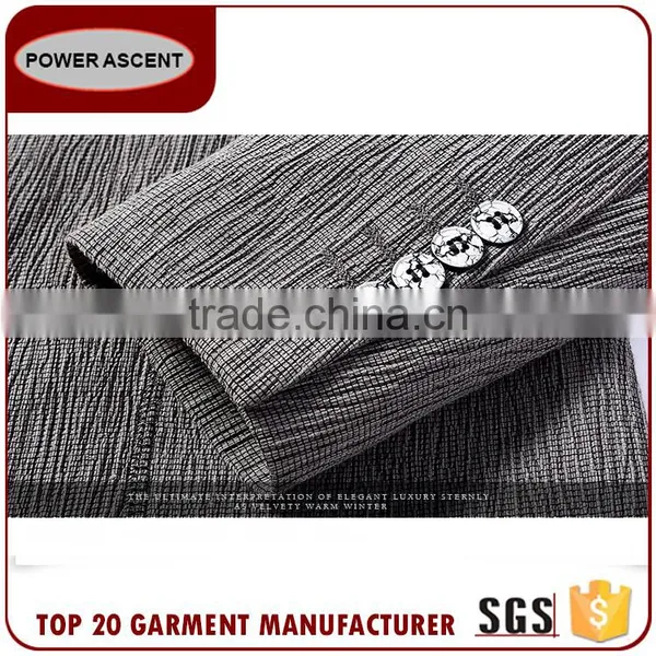 Wholesale Suit Custom Design 1 Button Patch Pocket Men Business Suit Jacket Blazer photo-6