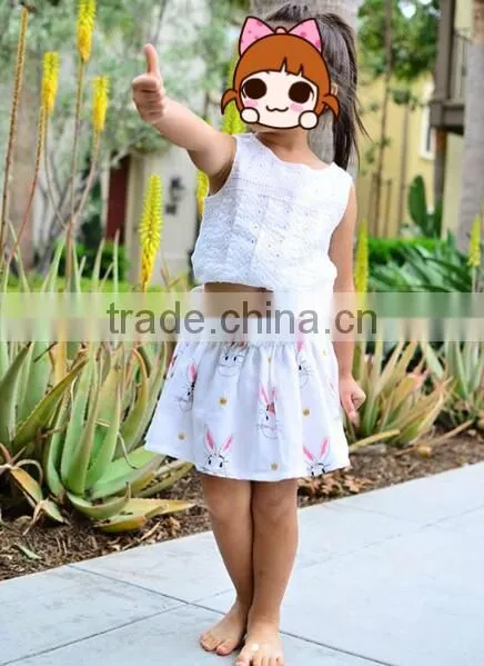 Children's Clothing Girls Rabbit Skirt Cute Kids Fashion Clothes Print Fabric Skirts photo-3