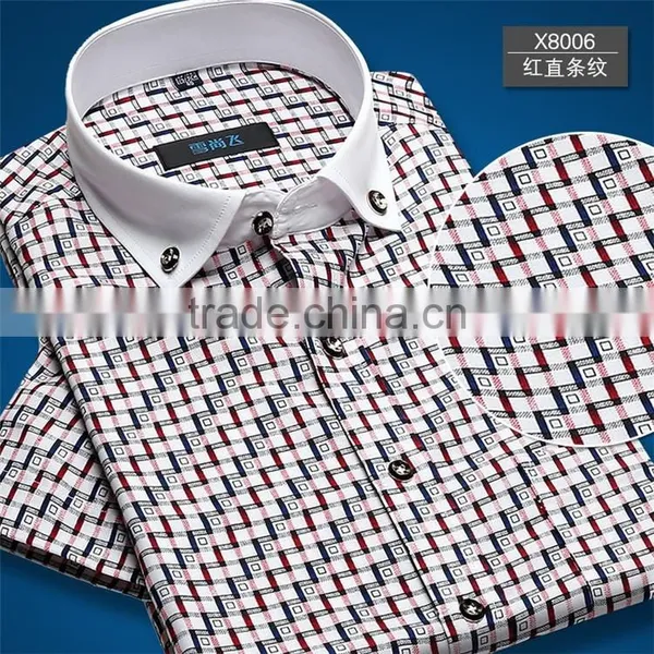 Long Sleeve Latest Luxury Design Men's Formal Business Dress Shirt Manufacture in China