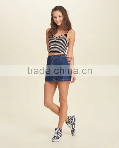 Fashion Sexy Stripe Condole Top Suitable for Women photo-5