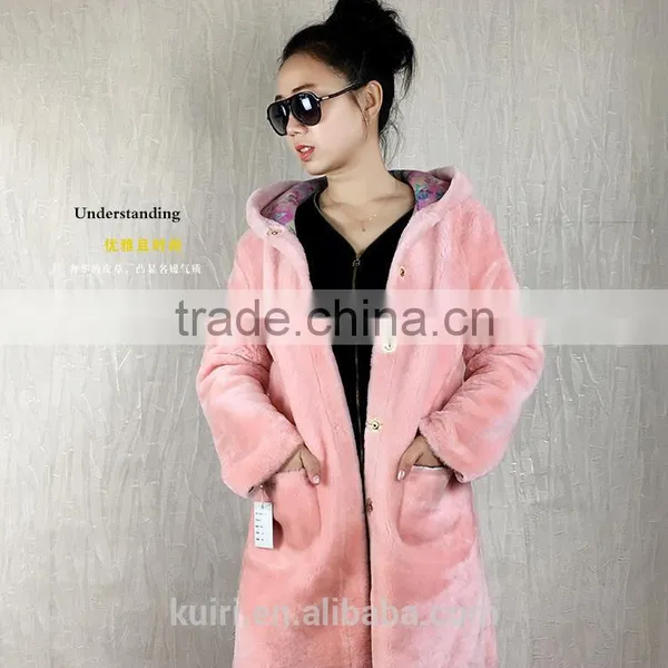 New Genuine Sheep Leather Print Jacket Reall Sheep Sheared Fashion Coat Casual Top Sale Merino Sheep Fur Overcoat photo-3