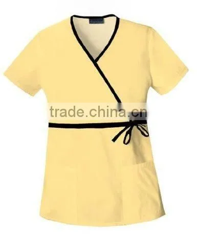Wrap Scrub Top Nurse Clothing