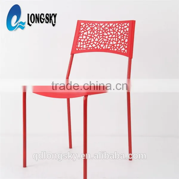 LS-4008 Cheap Outdoor Colourful Stacking Plastic Garden Chair Dining Chair Plastic Patio Chair photo-2