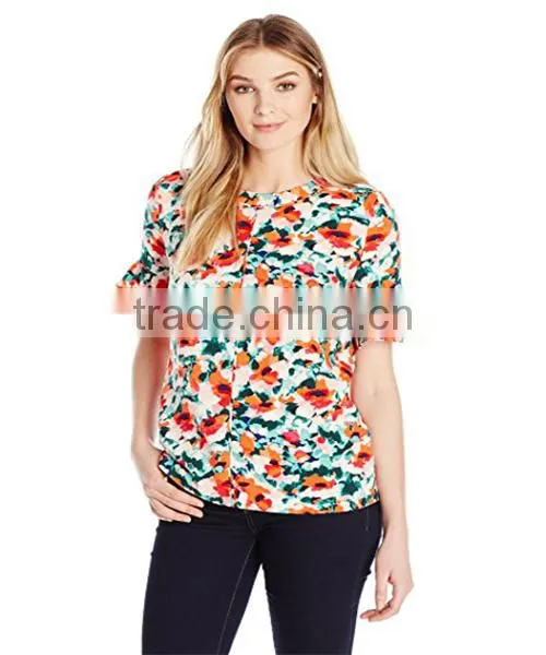 Summer Fashion Women Lady Blouse Tops photo-3