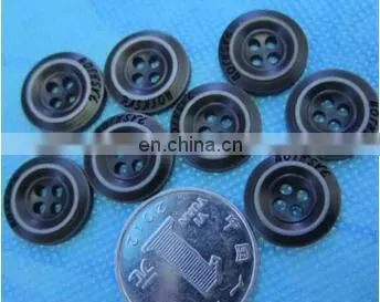CLASSIC BLACK CLOTH BUTTON HOT SALES 15.5MM BAG BUTTON FASHION WORDS PRINTED BUTTON photo-3